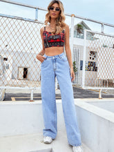 Load image into Gallery viewer, Wide Leg Jeans with Pockets