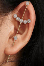 Load image into Gallery viewer, 18K Gold-Plated Zircon Crawler Earrings