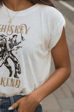 Load image into Gallery viewer, WHISKEY WEEKEND Graphic Round Neck Tank