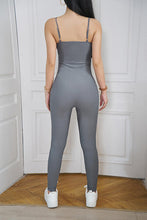 Load image into Gallery viewer, Spaghetti Strap Scoop Neck Sports Jumpsuit