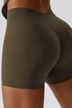 Load image into Gallery viewer, Wide Waistband Back Pocket Sports Shorts