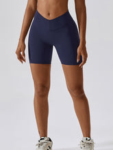 Load image into Gallery viewer, Wide Waistband Slim Fit Sports Shorts