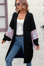 Load image into Gallery viewer, Fringe Sleeve Dropped Sholder Cardigan