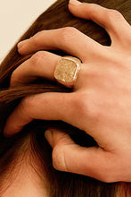 Load image into Gallery viewer, Textured Gold-Plated Ring