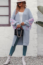 Load image into Gallery viewer, Fringe Sleeve Dropped Sholder Cardigan