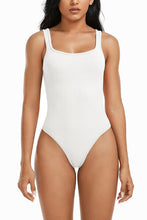 Load image into Gallery viewer, Wide Strap Square Neck Active Bodysuit