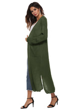 Load image into Gallery viewer, Long Sleeve Open Front Buttoned Cardigan