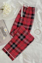 Load image into Gallery viewer, Plaid Tied Loungewear Pants