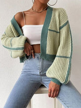 Load image into Gallery viewer, Open Front Dropped Shoulder Cardigan