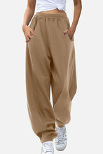 Load image into Gallery viewer, Elastic Waist Parachute Sweatpants with Pockets