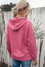 Load image into Gallery viewer, Drop Shoulder Hoodie with Slit