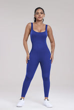 Load image into Gallery viewer, Wide Strap Sleeveless Active Jumpsuit