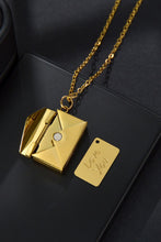 Load image into Gallery viewer, Envelope Pendant Stainless Steel Necklace