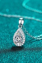 Load image into Gallery viewer, Moissanite Teardrop Pendant Necklace