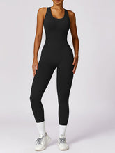 Load image into Gallery viewer, Cutout Racerback Active Jumpsuit