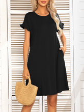 Load image into Gallery viewer, HEATHER Flounce Sleeve Dress