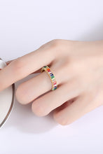 Load image into Gallery viewer, Multicolored Cubic Zirconia 925 Sterling Silver Ring