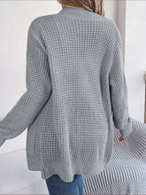 Load image into Gallery viewer, Open Front Long Sleeve Cardigan with Pockets