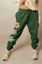 Load image into Gallery viewer, Simply Love Simply Love Full Size Drawstring Flower Graphic Long Sweatpants