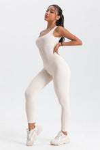 Load image into Gallery viewer, Wide Strap Sleeveless Active Jumpsuit