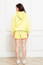 Load image into Gallery viewer, Drop Shoulder Long Sleeve Hoodie and Shorts Set