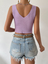 Load image into Gallery viewer, Twisted Cropped Knit Tank