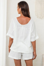 Load image into Gallery viewer, V-Neck Half Sleeve Top and Shorts Set