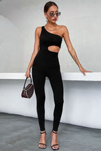 Load image into Gallery viewer, One-Shoulder Cutout Jumpsuit