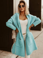 Load image into Gallery viewer, Full Size SIMPLY LIVE Hooded Cardigan