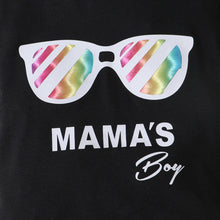 Load image into Gallery viewer, Boys MAMA&#39;S BOY Graphic T-Shirt and Camouflage Shorts Set