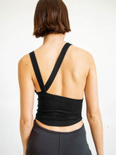 Load image into Gallery viewer, Halter Neck Ribbed Cropped Top