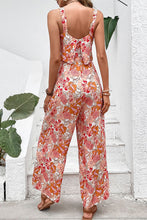 Load image into Gallery viewer, Floral Square Neck Sleeveless Jumpsuit