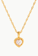 Load image into Gallery viewer, Inlaid Zircon Heart Pendant Necklace