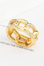 Load image into Gallery viewer, 18K Gold-Plated Rhinestone Ring