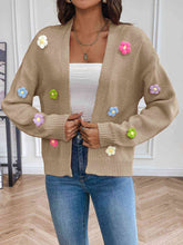 Load image into Gallery viewer, Floral Long Sleeve Open Front Cardigan