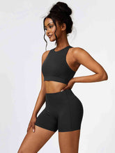 Load image into Gallery viewer, Cutout Cropped Sport Tank and Shorts Set