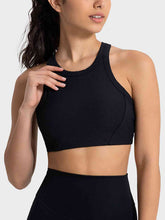 Load image into Gallery viewer, Wide Strap Cropped Sport Tank