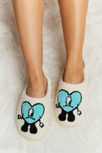 Load image into Gallery viewer, Melody Love Heart Print Plush Slippers