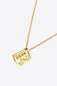 A to J Letter Pendant Necklace