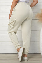 Load image into Gallery viewer, Plus Size Elastic Waist Joggers with Pockets