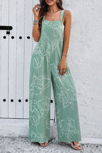 Load image into Gallery viewer, Printed Wide Strap Jumpsuit with Pockets