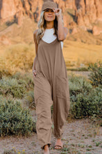 Load image into Gallery viewer, V-Neck Sleeveless Jumpsuit with Pocket