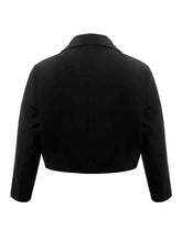 Load image into Gallery viewer, Plus Size Buttoned Lapel Collar Long Sleeve Blazer