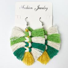 Load image into Gallery viewer, Fringe Detail Dangle Earrings