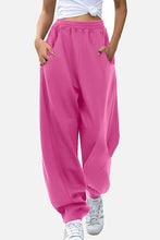 Load image into Gallery viewer, Elastic Waist Parachute Sweatpants with Pockets