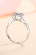 Load image into Gallery viewer, Sterling Silver Square Moissanite Ring