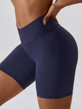 Load image into Gallery viewer, Wide Waistband Slim Fit Sports Shorts