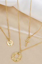 Load image into Gallery viewer, 3-Piece 18K Gold-Plated Pendant Necklace