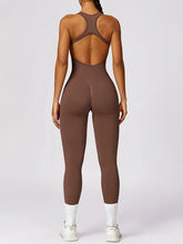 Load image into Gallery viewer, Cutout Racerback Active Jumpsuit