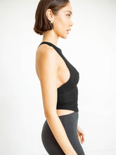 Load image into Gallery viewer, Halter Neck Ribbed Cropped Top